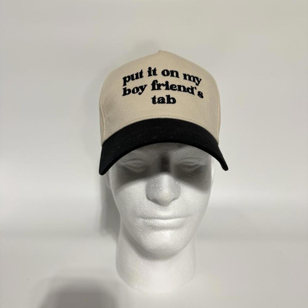 Put it On My Boyfriends Tab Trucker Hat Classy Funny Gift